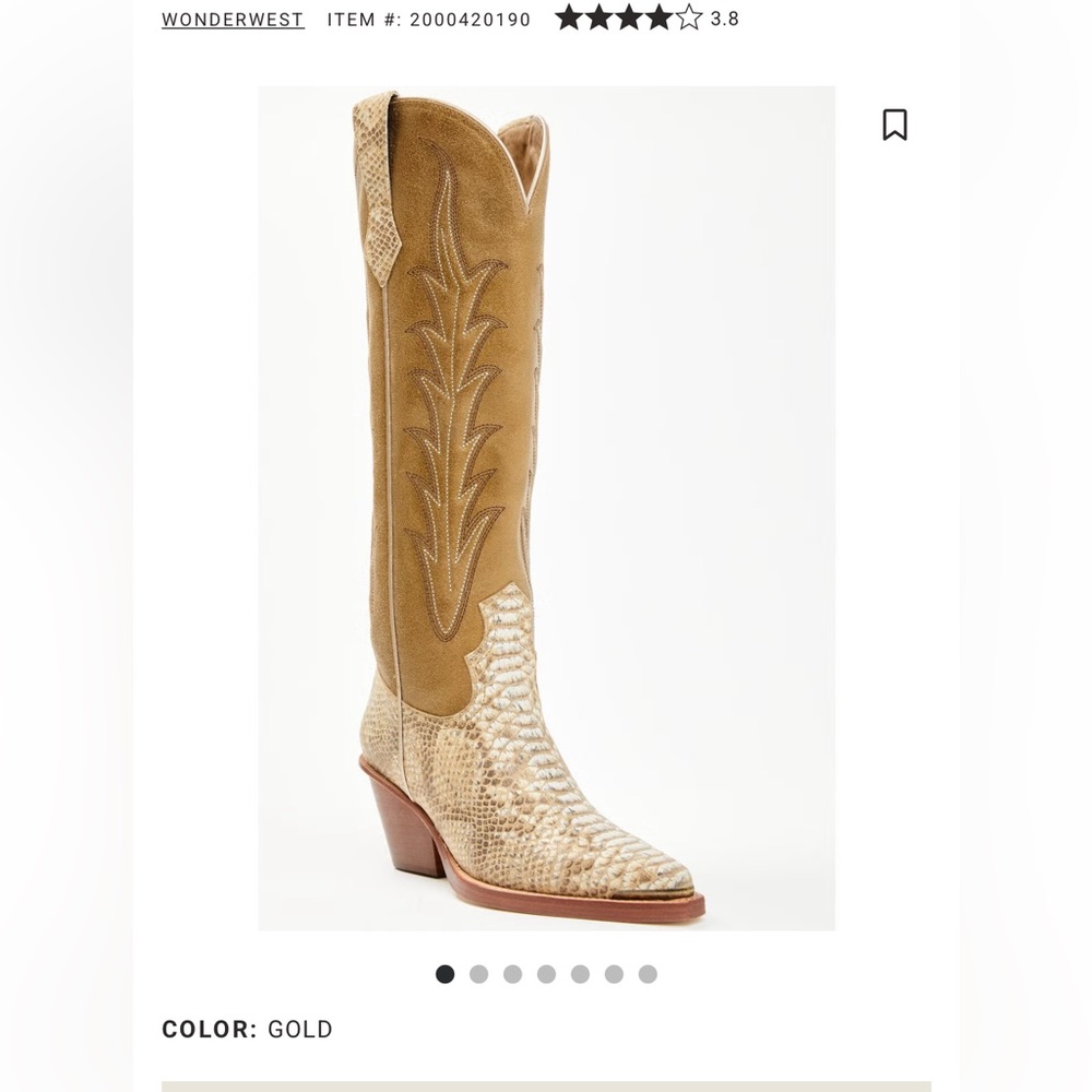 WONDERWEST WOMEN'S HAVANNAH TALL WESTERN BOOTS - SNIP TOE - Picture 3 of 6